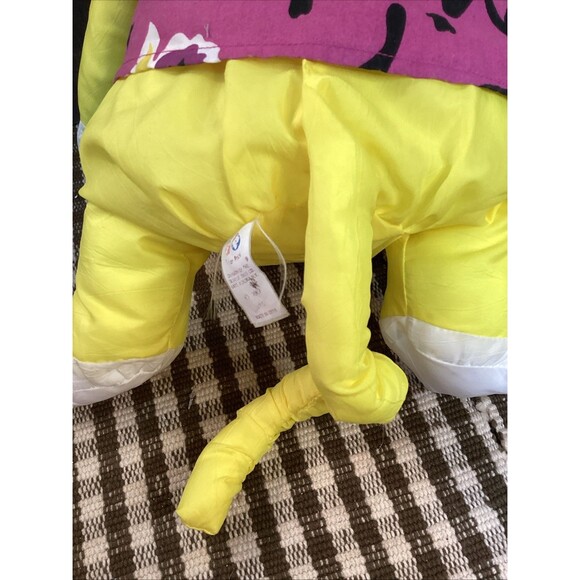 Vintage 1987 Fisher-Price Puffalump Yellow Monkey Nylon Plush w/ Hawaiian Shirt - Picture 9 of 13